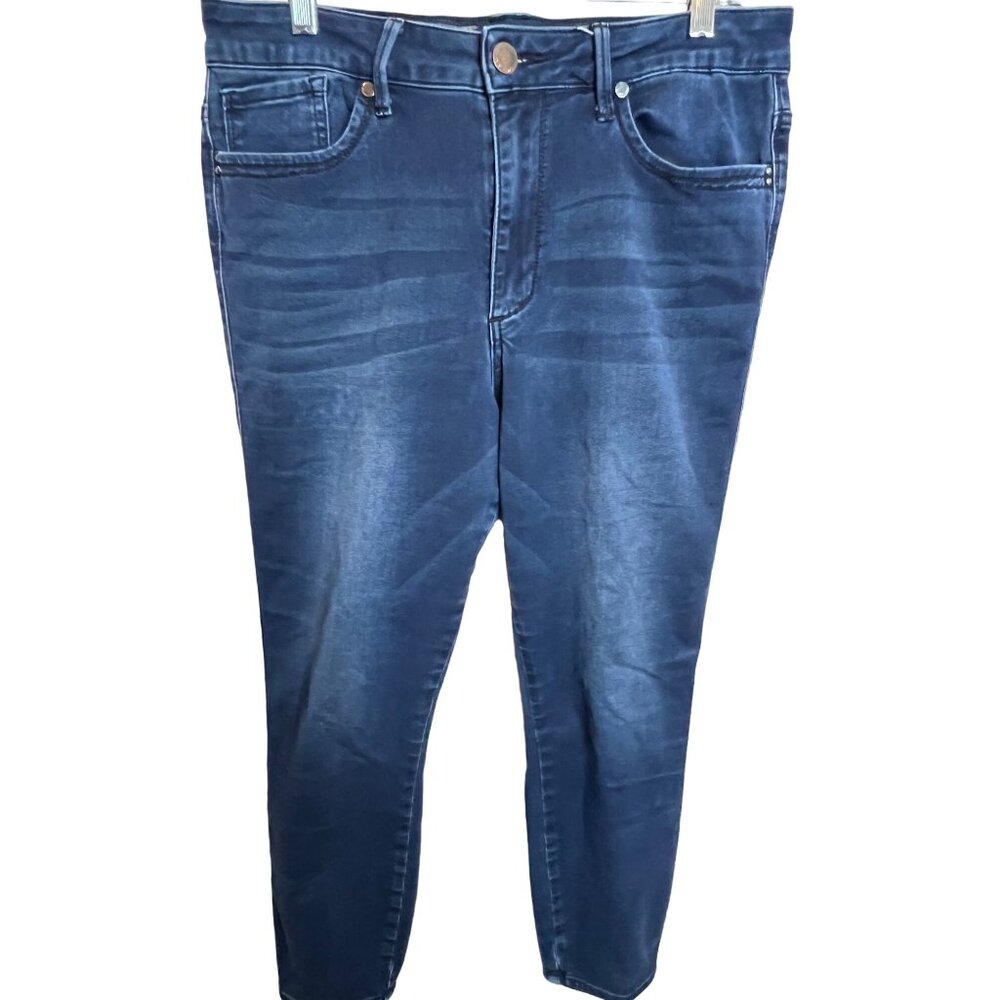 Seven 7 Women’s jeans size 14 dark e pocket high rise ankle skinny stretch dark